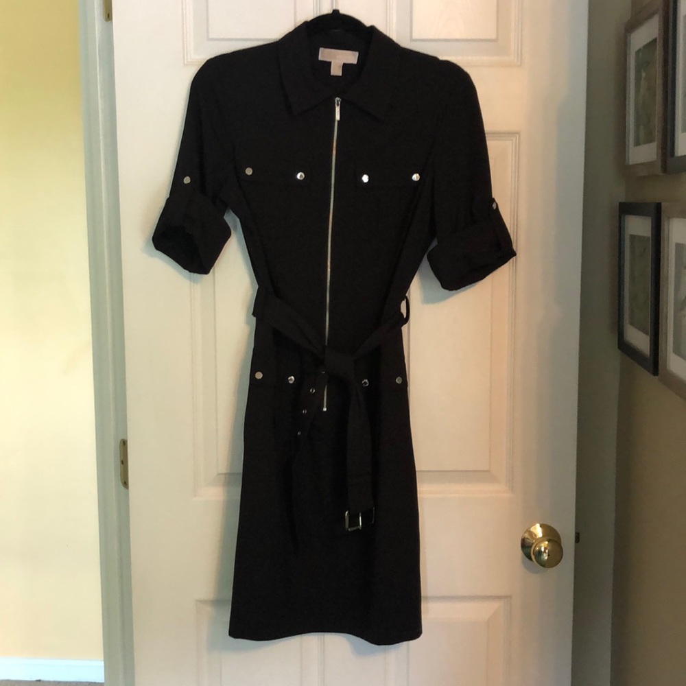 Michael Kors belted shirt dress